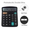 12-Digit Solar Powered Calculator Home Office Large Display Accountant Tools