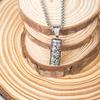 European and American Titanium Steel Necklace Men's Hip Hop Bounce Di Mantra Pendant Pendant ,A Gift for My Boyfriend