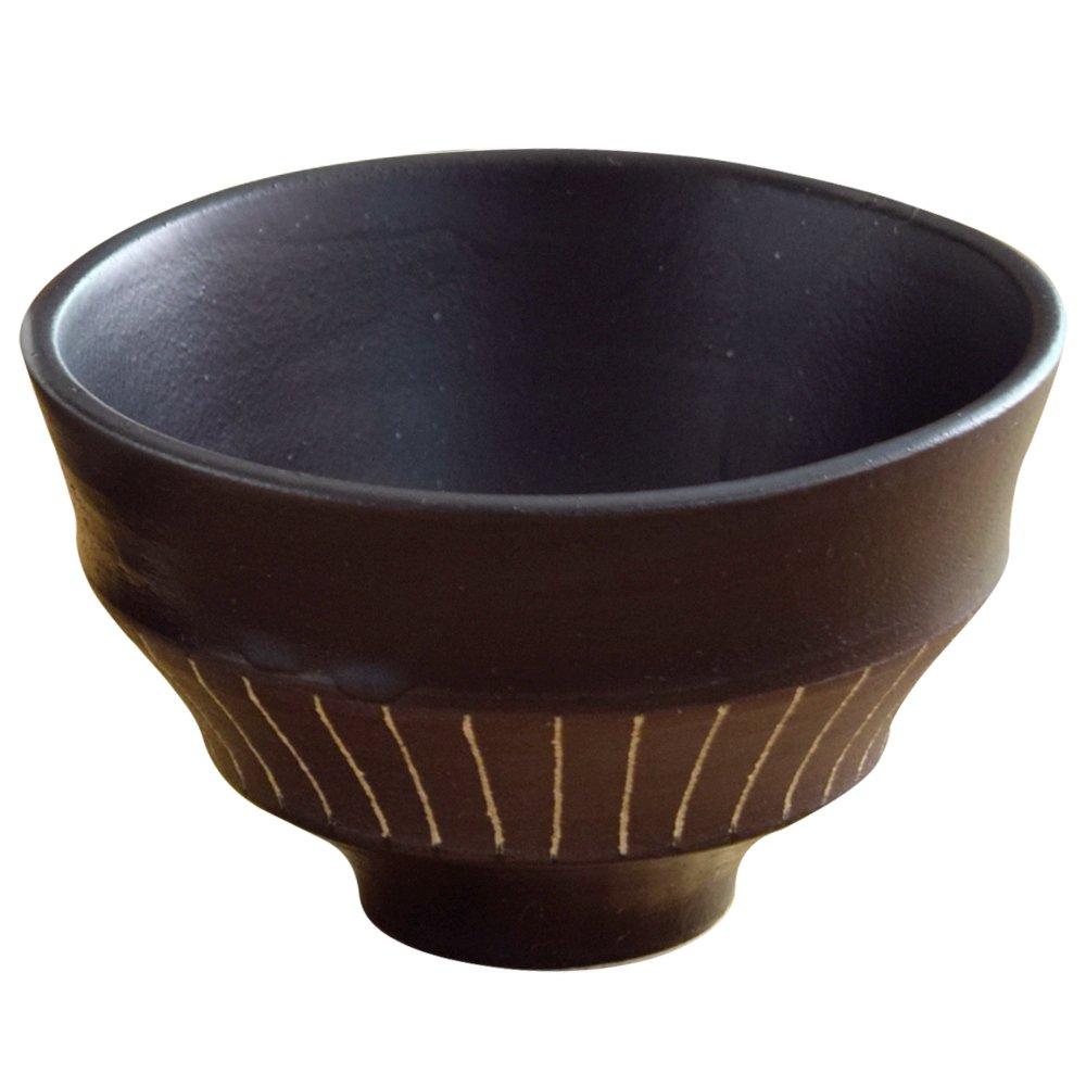 

Tableware East Rice Brown Belt Bowl, 12cm, Border/Black,