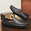 Fashion Genuine Leather Mens Loafers Non Slip Walking Flats Breathable Outdoor Casual Shoes Moccasins Male Work Office Driving Sneakers