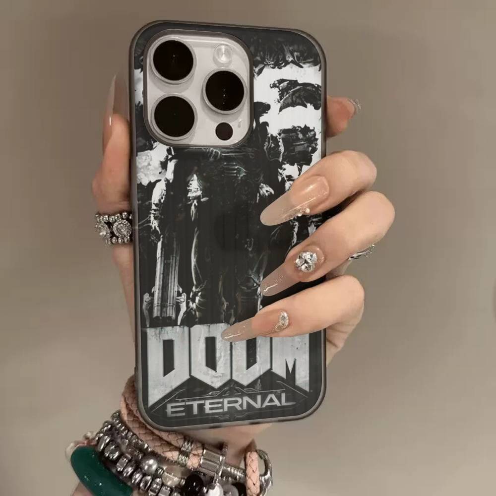 Klasyczna gra D-DOOM-E-EternalS Na iPhone'a 15 16 17 14 13 12 11 Pro Max 16E 16 Plus 17 Air Falista Odporna na wstrząsy Osłona na telefon