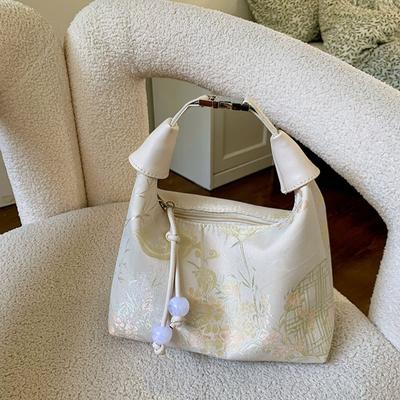 Hands In New Chinesischen Stil Unterarm Tasche für Frauen In Hand Frauen Sommer Stickerei Nische Textur One-Shoulder Crossbody Tasche