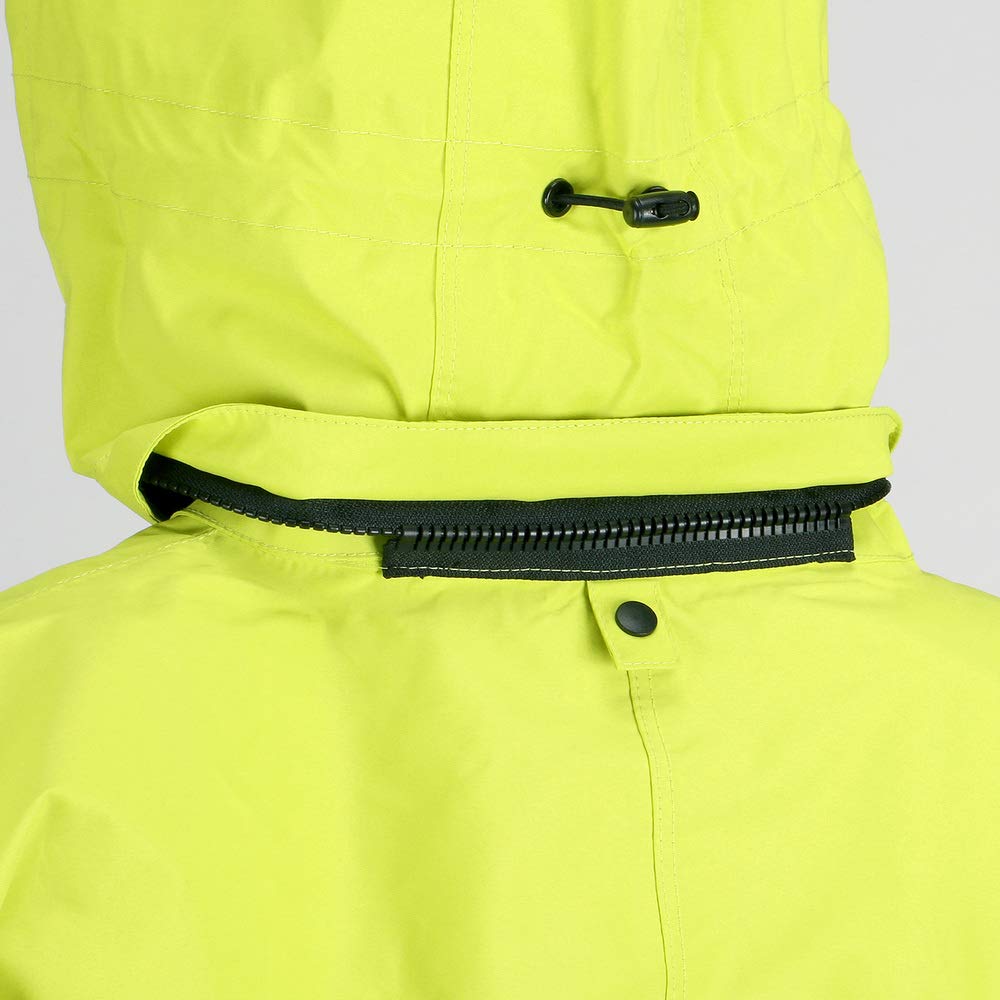 TRUSCO Stretch Rain Suit with Rotating Hood and Brim, Lime, 3L (NRSR-LM-3L)