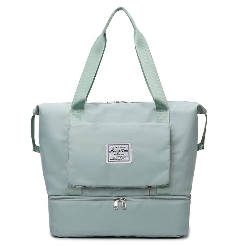 Short-distance travel bag, women's large-capacity shoe compartment, waterproof fitness bag, business trip, labor waiting storage bag, travel bag.