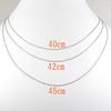 and My Jewelry Platinum Necklace Chain Screw Design 40cm 42cm 45cm [Your Box] (40)