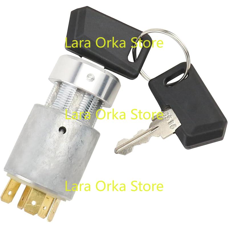 Engine Key Ignition Switch Compatible with Kohler Diesel Lombardini Replaces ED0050412740-S
