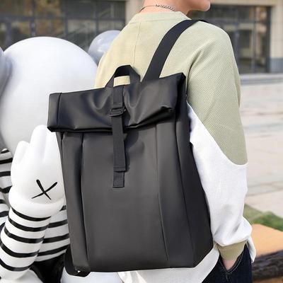 Unisex Korėjietiško stiliaus vandeniui atspari kuprinė studentams - Didelės talpos, vienspalvė, skirta naudoti lauke