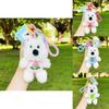 Adorable Plush Keychain Dog Accessory In Melon Watermelon Blueberry And Peach Colors