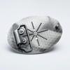 Mongolian Eagle Retro Zinc Alloy Belt Buckle | Antique Tin Finish | Knight Design