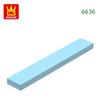 121Pcs/lot 6636 1x6 Tile Building Block Moc Classic Accessories Compatible with Brick Children Toys Gift Box
