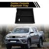 REPAIROCK Center Console Organizer Tray Armrest Storage Box Insert Tray Plastic Black for Toyota Tacoma 2016-2021