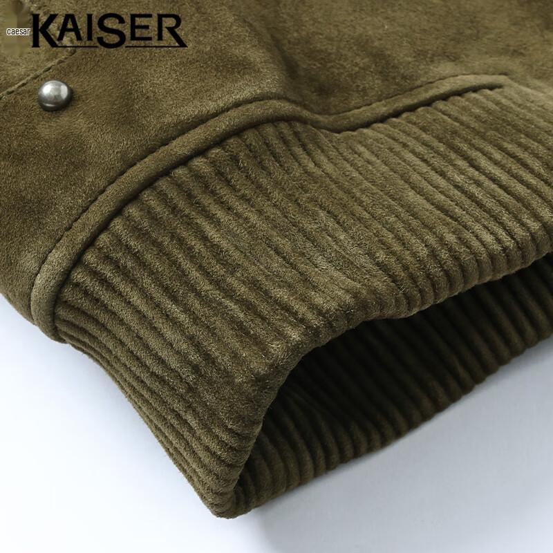 KAISER Men's Lambskin Goose Down Leather Jacket