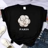Luxusmarke Blume Für Damen Hochwertiges Sommer-Print-T-Shirt 100% Baumwolle Lässig Oversized Y2k Persönlichkeit Ärmel Rundhals