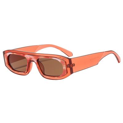 New Square Frame Two Color Women Sunglasses Y2K Luxury Personality Splicing UV400 High Quality Casual Sun Glasses