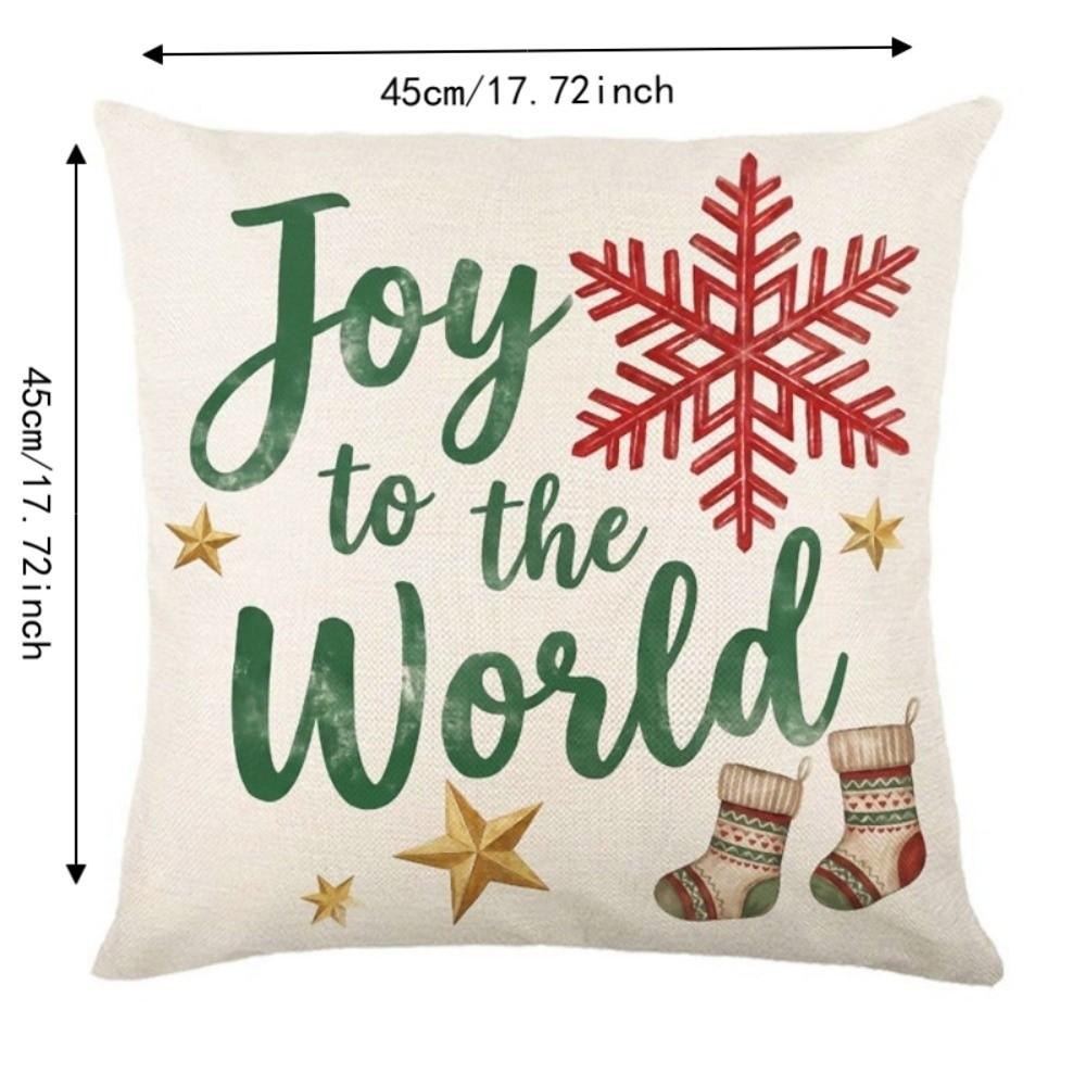Soft Throw Cushion Case Reindeer Xmas Pillowslip Atmosphere Christmas Pillow Covers Sofa Couch