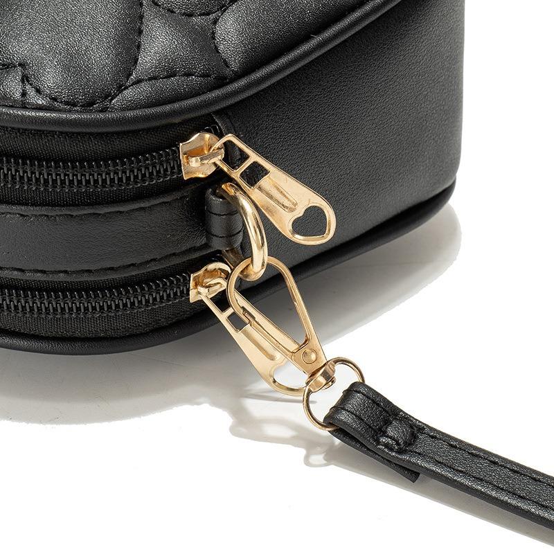 New fashion embroidery love shoulder messenger bag versatile diamond niche makeup change women's bag