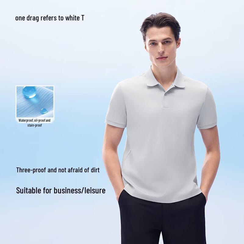 Heren Polo Shirt van Puur Katoen, Lichtgevend