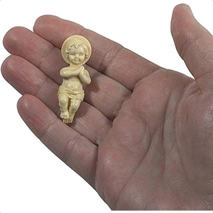 

Религиозные подарки Фигурка младенца Иисуса Христа 1 3 4 дюйма Пластиковый младенец для рождественского вертепа или Королевского пирога United States