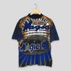 Vintage 90er Jahre Orlando Magic NBA Basketball Überdrucktes T-Shirt Klein Team Magic NBA Shaq O'Neal Penny Magic Champion Sportbekleidung T-Shirts Größe S