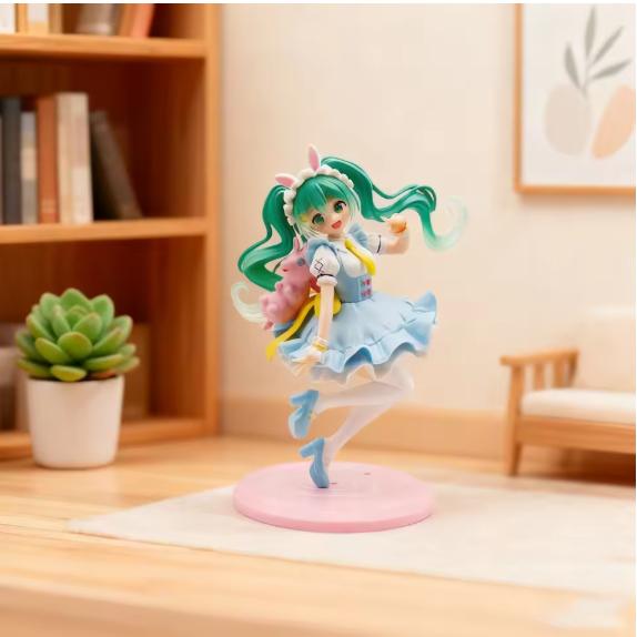 Miku Hatsune Figure Anime Girl Model Desktop Decor Collectible Doll Gift For Fans Future Vocaloid Statue Japanese Cute Kawaii Otaku