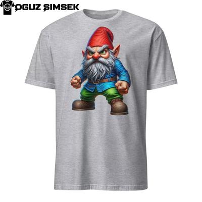 Unisex T-Shirt mit wütigem Gartenzwerg - Einzigartiges lustiges T-Shirt, perfektes Geschenk!