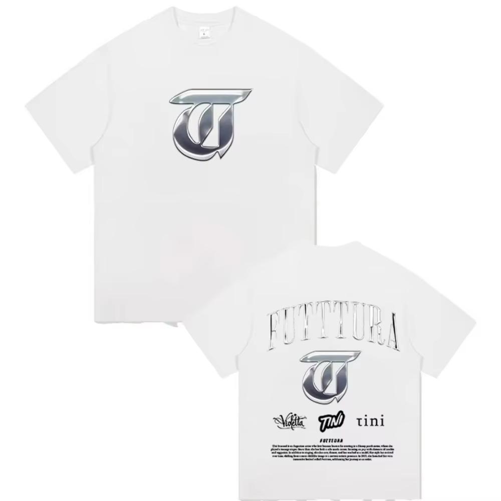 Singer TINI STOESSEL Futtura Tour Album 2026 Tshirt Unisex Women Fashion Harajuku T Shirts Vintage Short Sleeve Tshirts