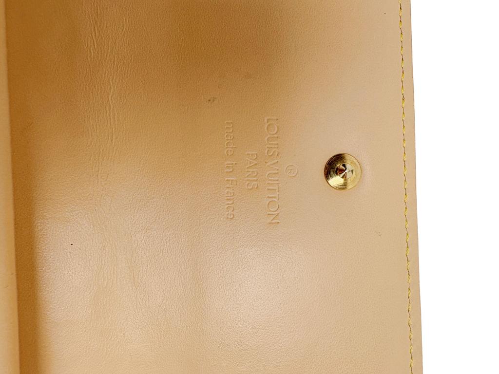 Used Louis Vuitton Monogram Multicolor Trifold Long Wallet Black M92658