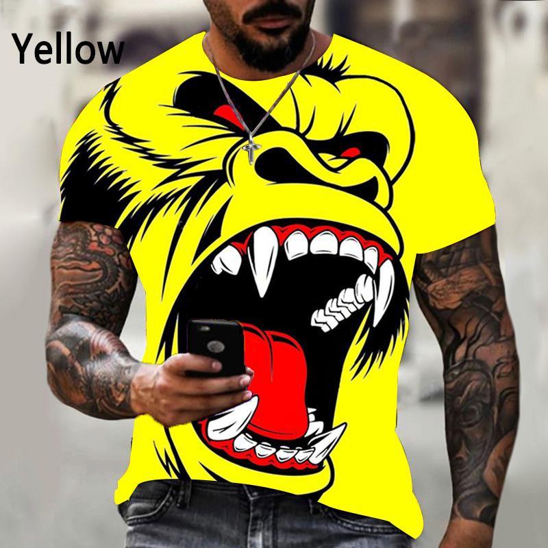 Fashion Gorilla Monkey 3D Printed Unisex T-shirt