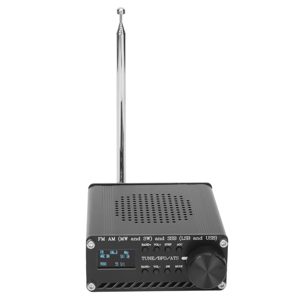 Full Band Radio Receiver Aluminum Alloy FM AM (MW SW) SSB (LSB USB) Frequency Radio Receiver