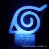 Naruto & Uchiha 3D LED Night Light – Seven-Color Touch Desk Lamp Gift