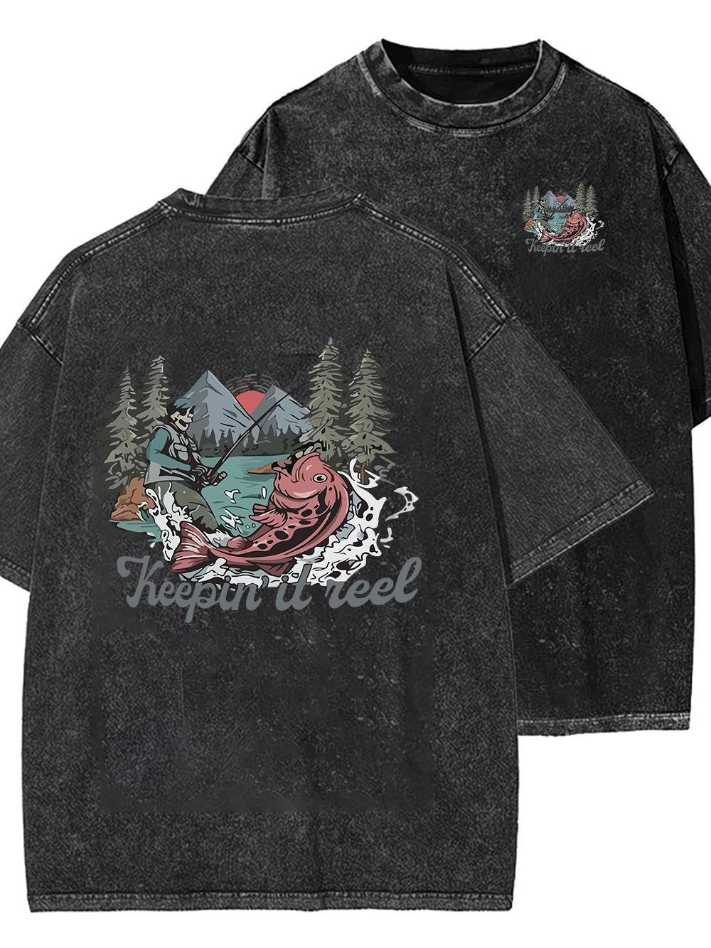 

Mountain Vintage Washed T Shirt Cotton Hip Hop Print Graphic Oversized Tshirt Outdoor Unisex Women Luxury Funny Tshirts 2XL
