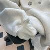 Autumn and Winter Retro Printing Heavy Hooded Sweater Men's Fleece Thickened Ruffian Handsome Loose Versatile Pullover Woman