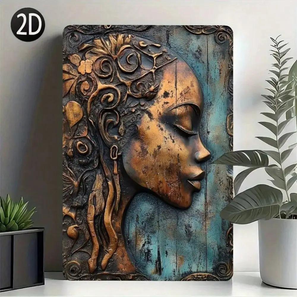 Vintage Metal Wall Art Humorous Plaque 20x30cm Home Garden Wall Decor 20x30cm