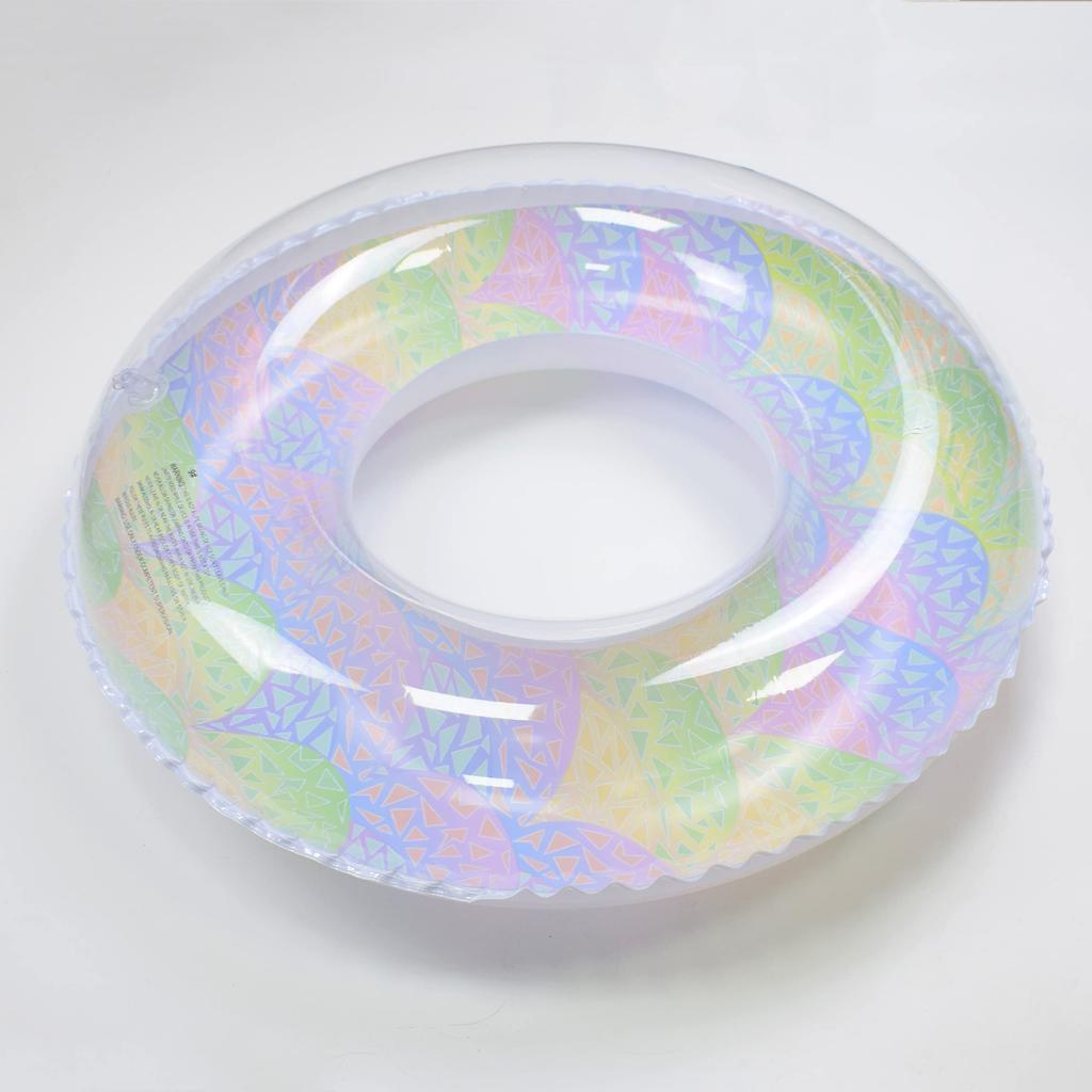 Siyzda Float for Colorful Coral Diameter Float Ring Summer Water Pool Summer Strong Buoyancy Float Adults, Pattern, 80cm, Type, Vacation, Play, Sea,