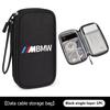 For BMW 3 Car Styling Digital Storage Bag Oxford Cloth Cable Tools Travel Purse For BMW M Sport M2 M3 M4 M5 M6 E46 E90 E60 F10 F20 E87 X3