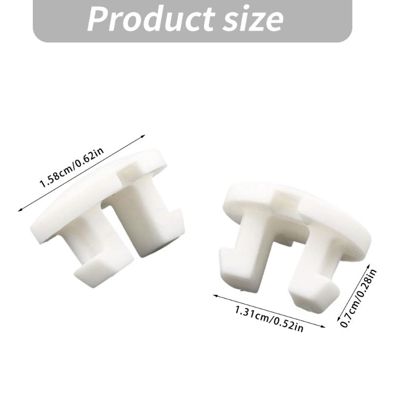 Bottom Rail Cord Cover Button White Tape Lock Plug Bottom Rail Button Plastic Horizontal Blinds Replacement Parts
