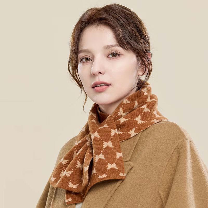 JIUMU Women's 99% Wool Warm Scarf