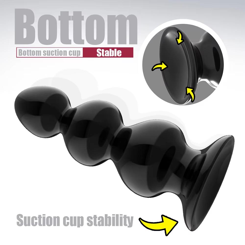 Painless Large Anal Stuffed Sex Toy for Female Male Buttocks Expander Vaginal Expander Erotic Dildo Bead Sex Toy