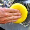 Wax Applicator Pad Super Soft Car Cleaning Round Yellow Microfiber Foam Sponge for Car
