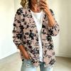 Women's Vintage Floral Print Button Front Jacket for Casual Outdoor Wear
