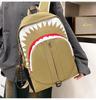Shark Luminous Funny Backpack: Trendy, Versatile, Large-Capacity School and Travel Bag