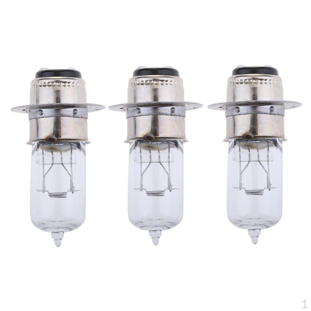 3x P15D-25- 12V 35 Headlight Bulb Lamp for Motorcycle