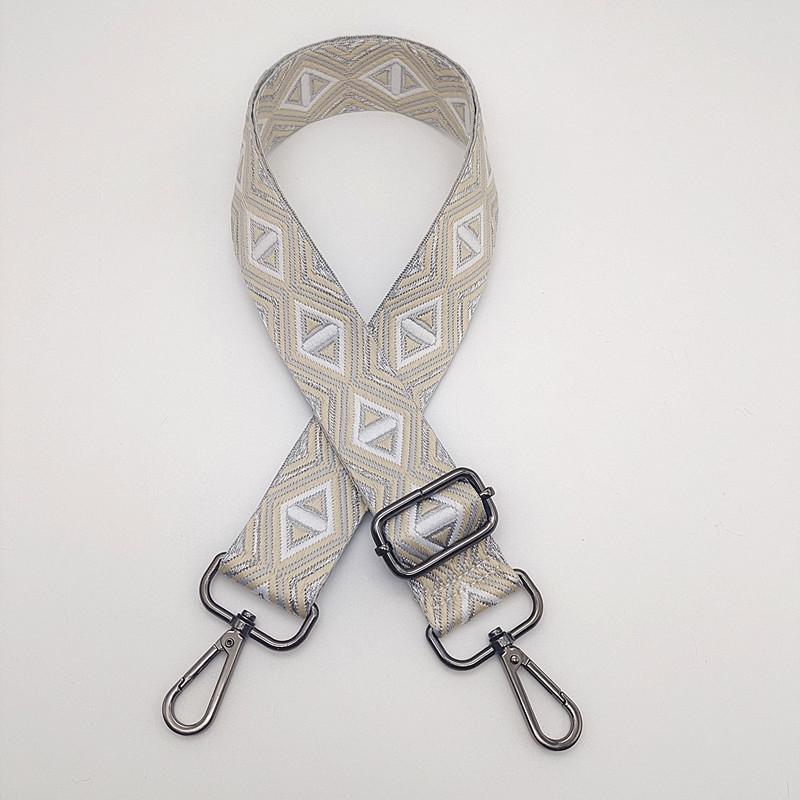 New Backpack Shoulder Strap Handbag Travel Bag Shoulder Bag Shoulder Strap Classic Striped Metal Hook Adjustable Bag Accessories