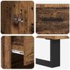 Highboard with Drawers 2 pcs Reclaimed Wood Effect Particleboard