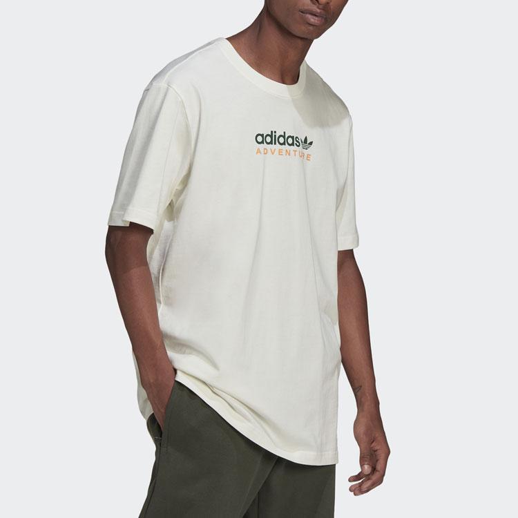 Adidas Originals Mtn Spr Tee With Letter Logo Print Men Tops White HF4773