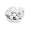 10Pcs 15mm New Silicone Beads Round Print Colorful Spacer Beads Food Grade  Baby Nursing Necklace Pacifier Chain Teether Toys