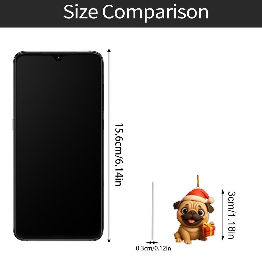 2D Plochý Akrylový Mystery Box 24ks Přívěsek s Krabičkou Letadla Zábavný Vánoční Odpočítávací Kalendář