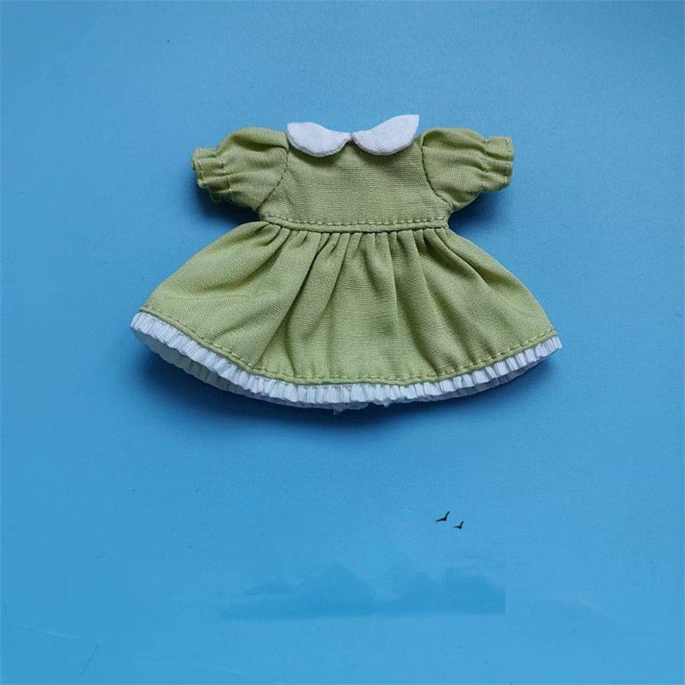 Fashion Dolls Outfits Dresses Puff Sleeve Doll Clothes Skirt  1/11 OB11 Dolls/1/12 BJD