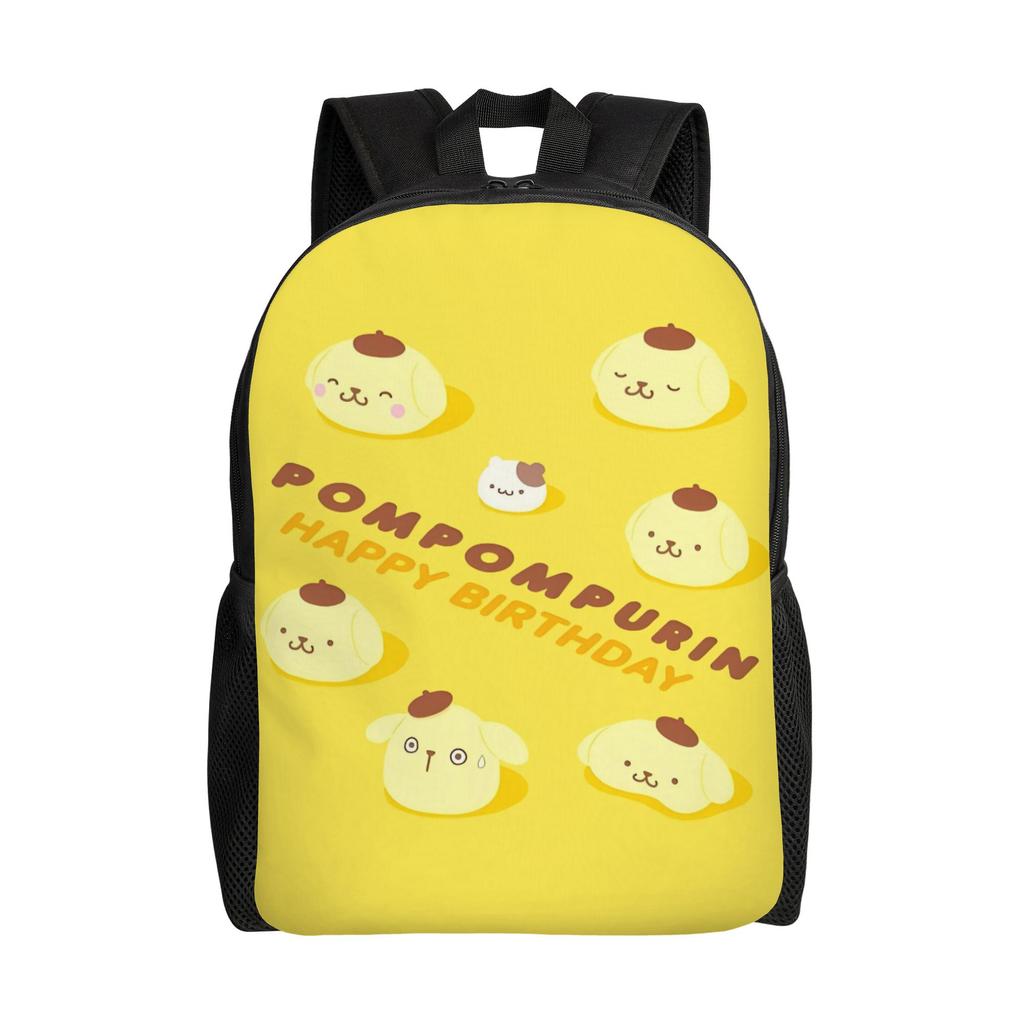 P-Pompompurines Laptop Backpack Men Women Basic Bookbag for School College Students Dog Cartoon Bags