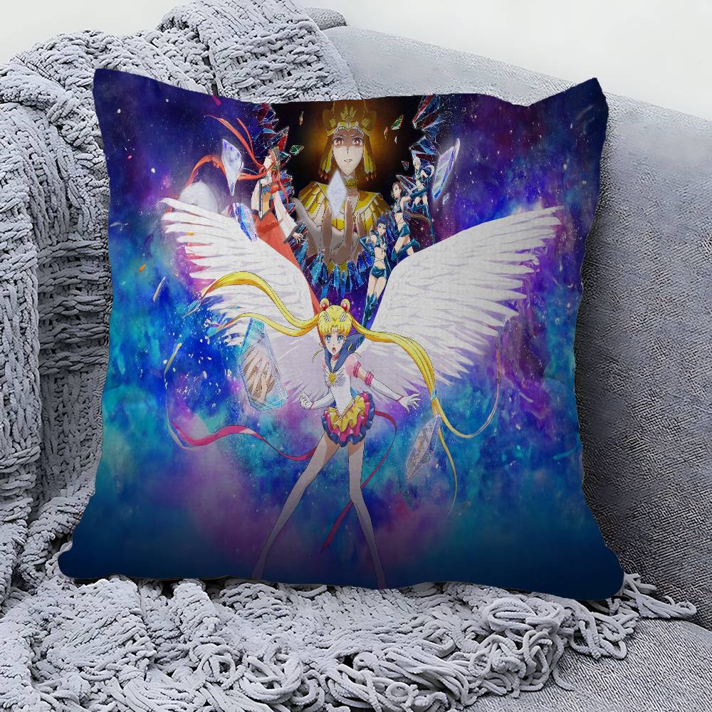 Anime R-Role S-Sailor M-Moon Pillow Gift Home Office Decoration Pillow Bedroom Sofa Car Cushion Coverpillow Case